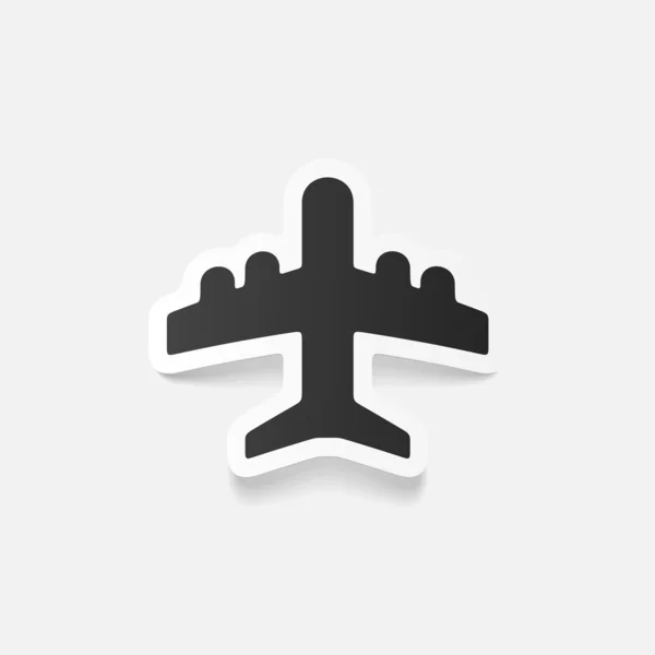 現実的な設計要素: 飛行機 — ストックベクタ