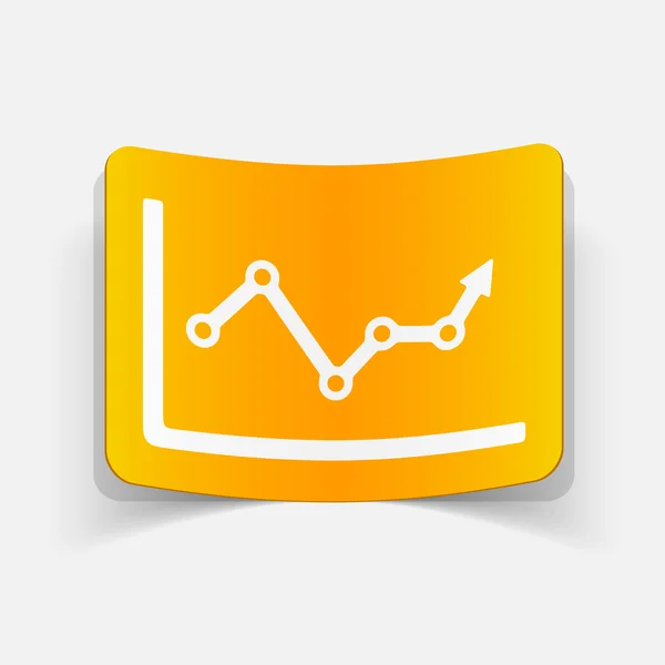 Elemento de design realista: gráfico — Vetor de Stock