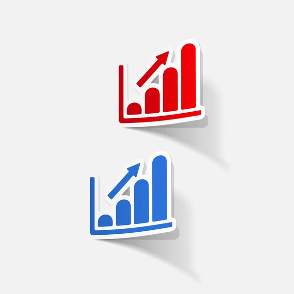 Elemento de design realista: gráfico — Vetor de Stock