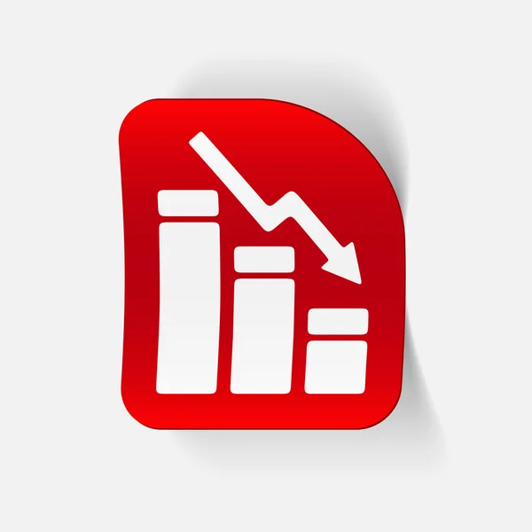 Gerçekçi tasarım öğesi: grafik — Stok Vektör