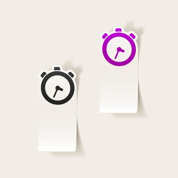 Elemento de diseño realista: reloj — Vector de stock