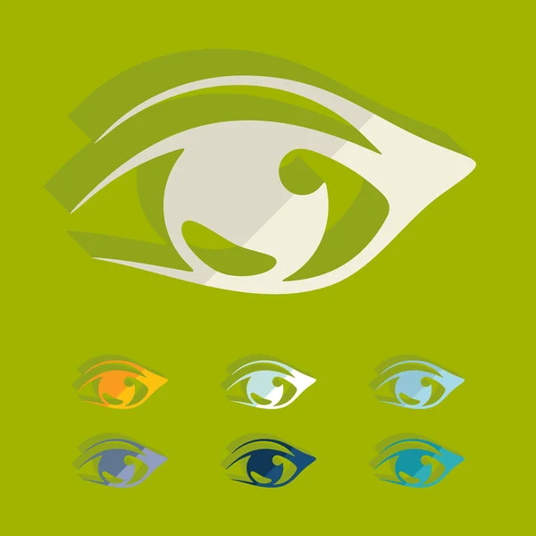 Flat design: eye — Stock Vector