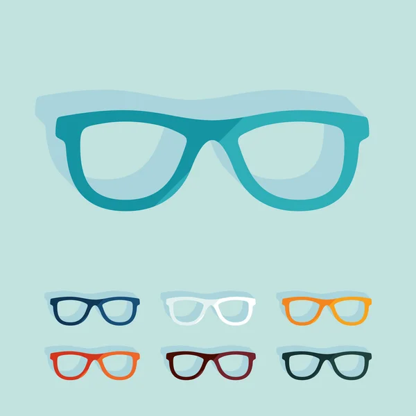 Diseño plano: gafas — Vector de stock