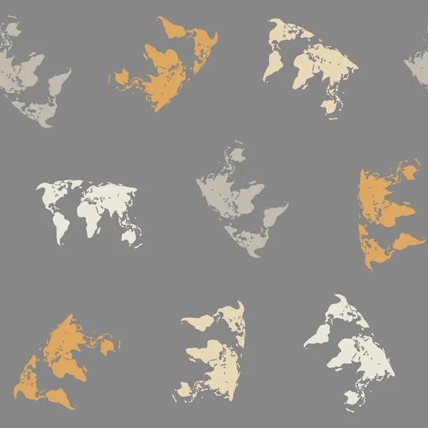 Fondo sin costuras: mapa — Archivo Imágenes Vectoriales