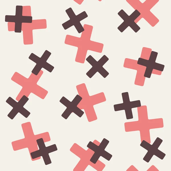 Fond sans couture : croix — Image vectorielle