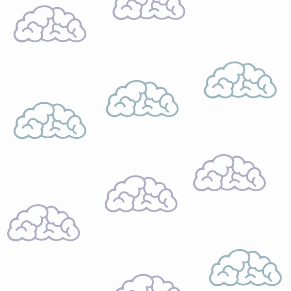 Bezešvé pozadí: cloud — Stockový vektor