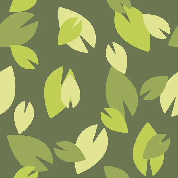 Seamless background: leaf — Stock Vector