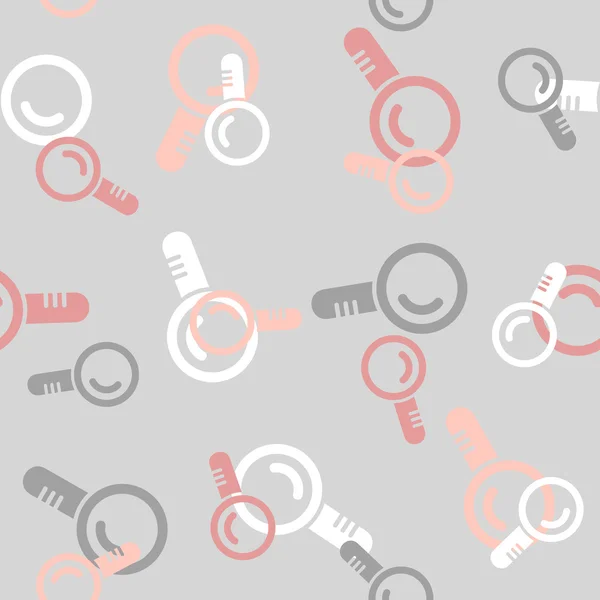 Seamless background: magnifier — Stock Vector