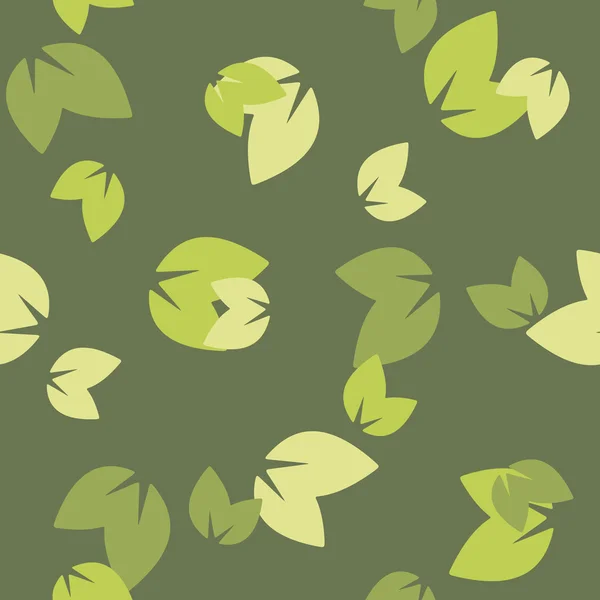 Seamless background: leaf — Stock Vector