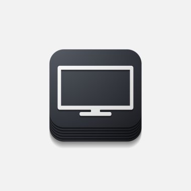 kare düğme: monitör