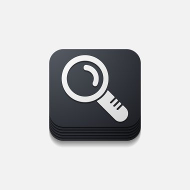 kare düğme: Büyüteç