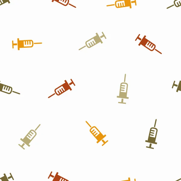 Seamless background: syringe — Stock Vector