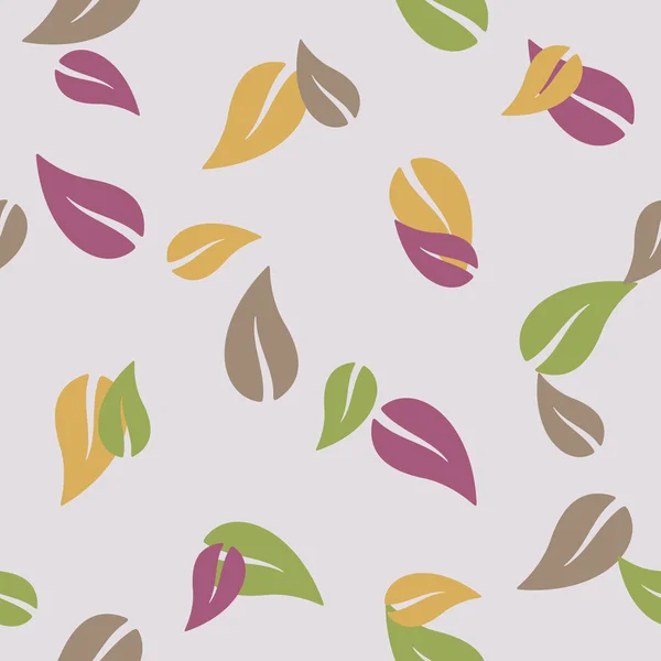 Seamless background: leaf — Stock Vector