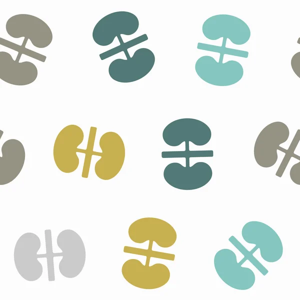 Seamless background: kidneys — Stock Vector