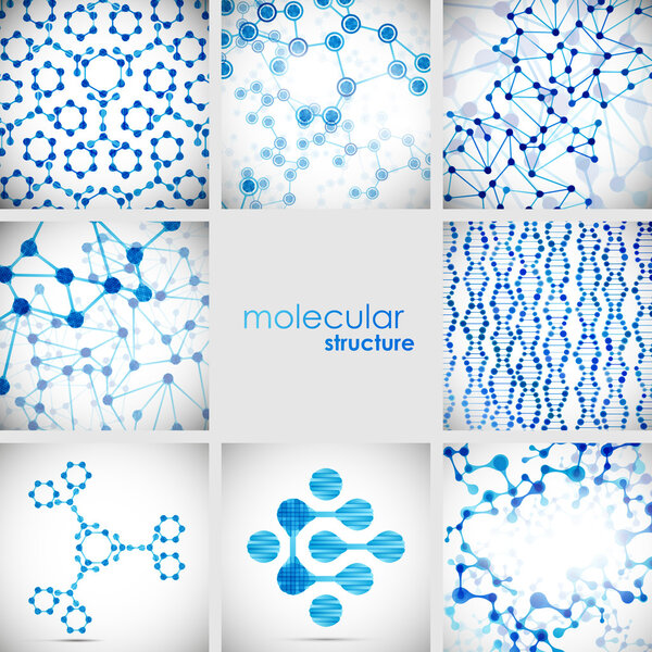 Set of beautiful structure DNA molecule