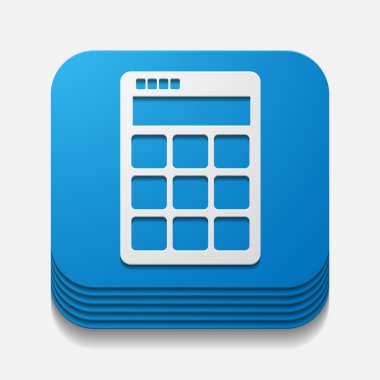 kare düğme: hesap makinesi