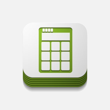 kare düğme: hesap makinesi