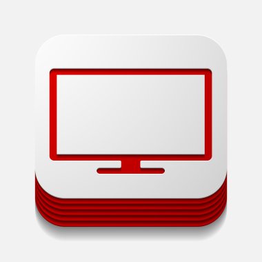 kare düğme: monitör