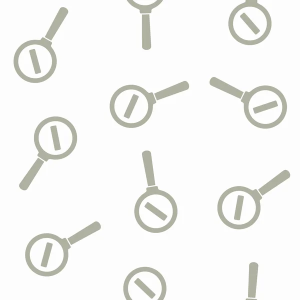 Naadloze achtergrond: Vergrootglas — Stockvector