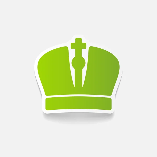 Realistic design element: crown — Stock Vector