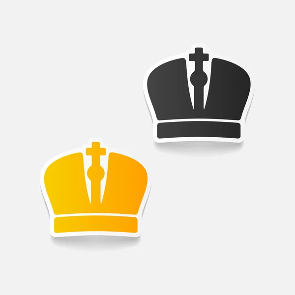 Realistic design element: crown — Stock Vector
