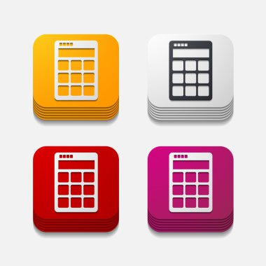 kare düğme: hesap makinesi