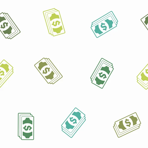 Seamless background: money — Stock Vector