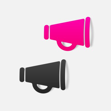 gerçekçi tasarım öğesi: megafon