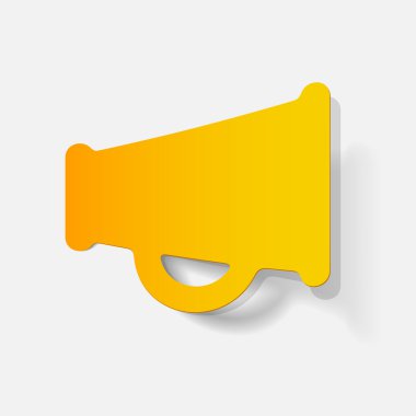 gerçekçi tasarım öğesi: megafon