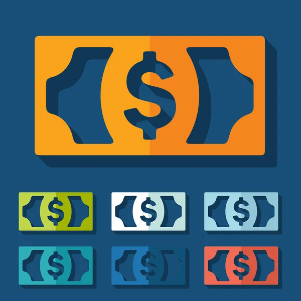 Flat design: money — Stock Vector