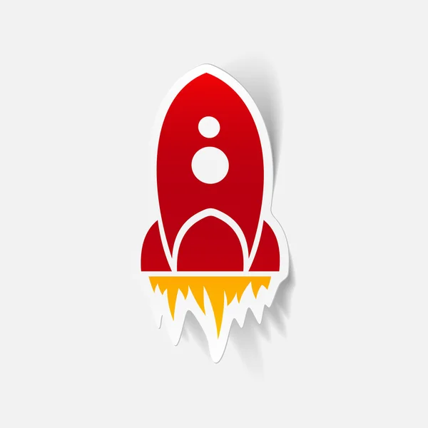Illustration rocket — Stock Vector