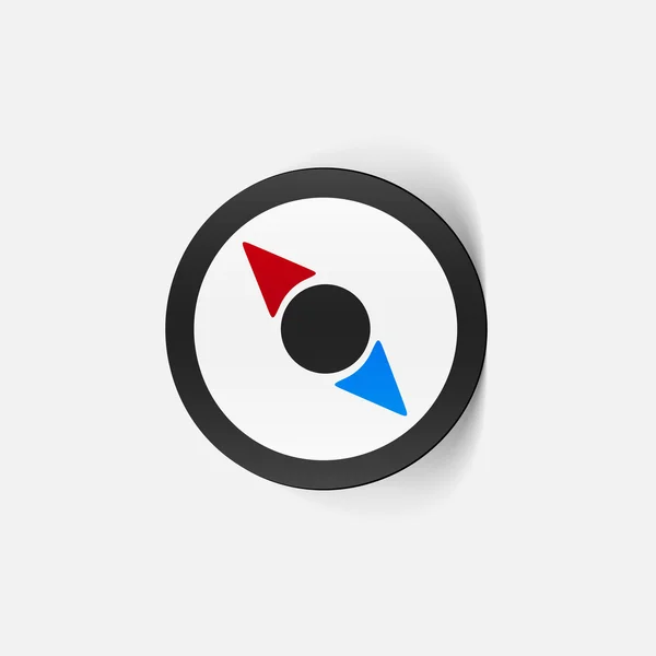 Ontwerpelement: kompas — Stockvector