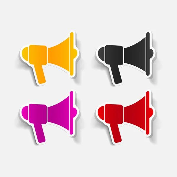 Realistic design element: megaphone — Stock Vector