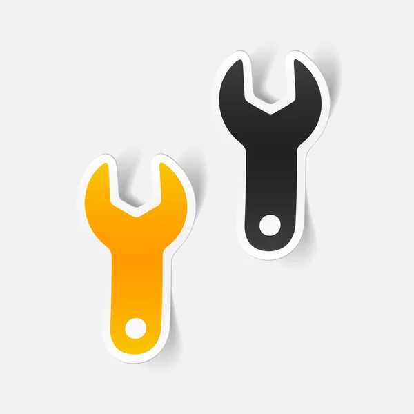 Design element: wrench — Stock Vector