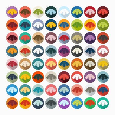 düz tasarım: bulut