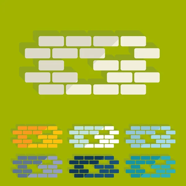 Flat design: brick — Stock Vector