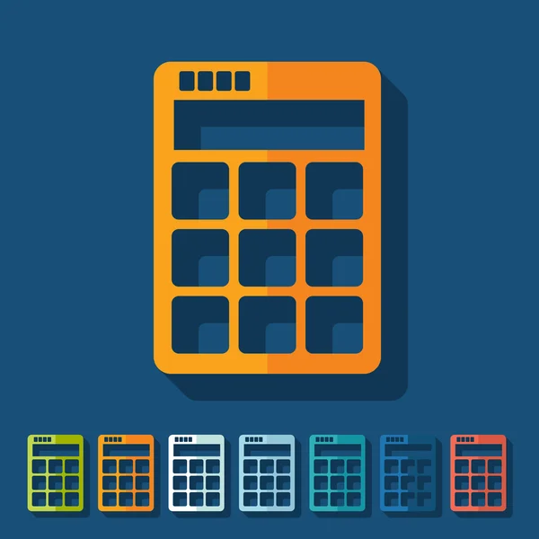 Flat design: calculator — Stock Vector