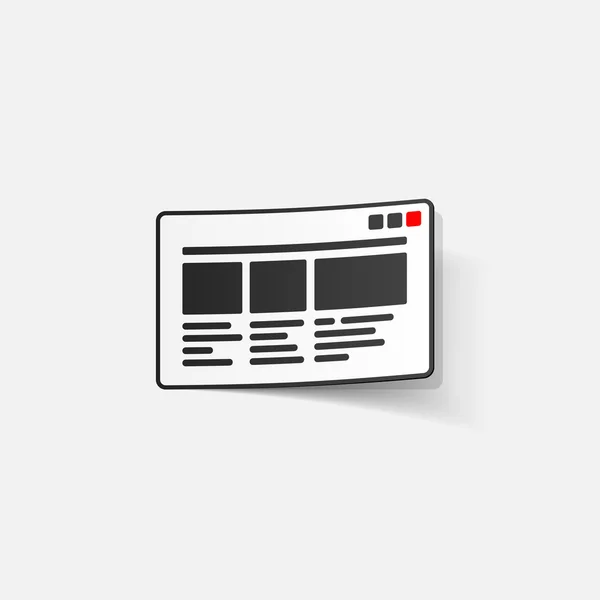 Ontwerpelement: interface. — Stockvector