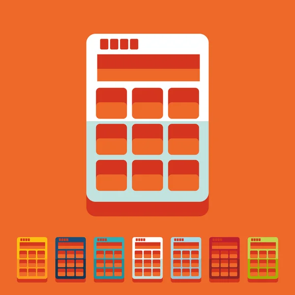 Flat design: calculator — Stock Vector