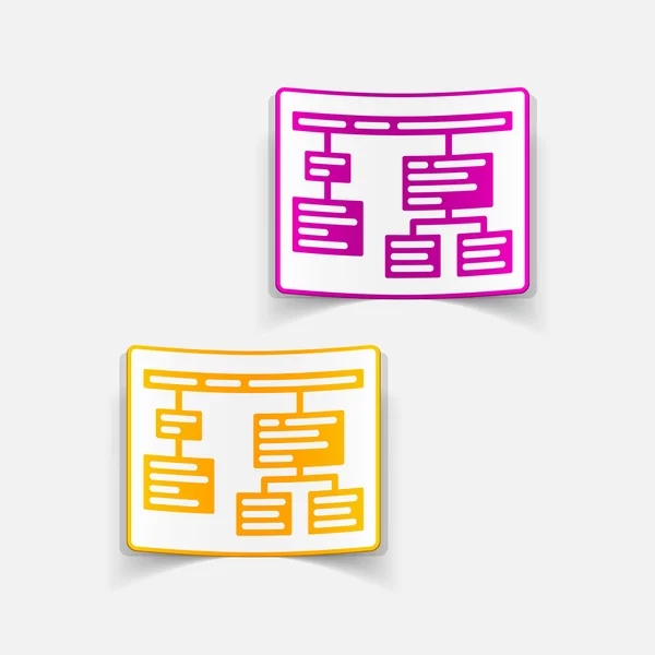 Design element: chart — Stock Vector