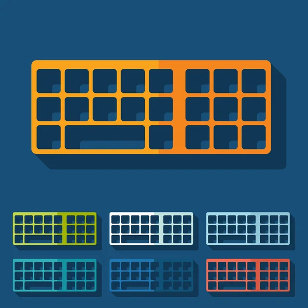 Platt design: klaviatur — Stock vektor