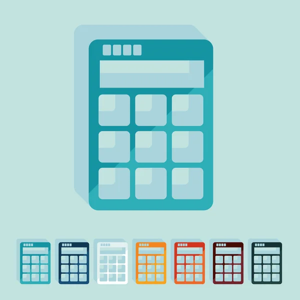 Flat design: calculator — Stock Vector