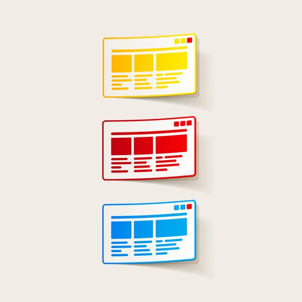 Ontwerpelement: interface. — Stockvector