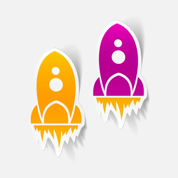 Illustration rocket — Stock Vector