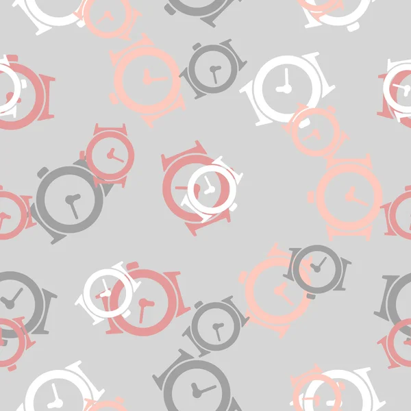 Seamless background: watch — Stock Vector