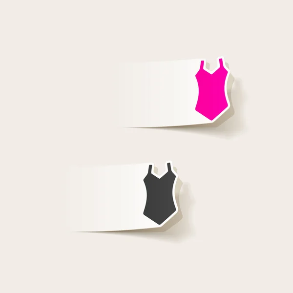 Élément de conception réaliste : maillot de bain — Image vectorielle