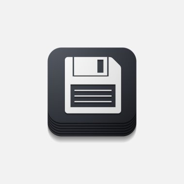 kare düğme: disket