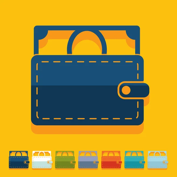 Flat design: purse — Stock Vector