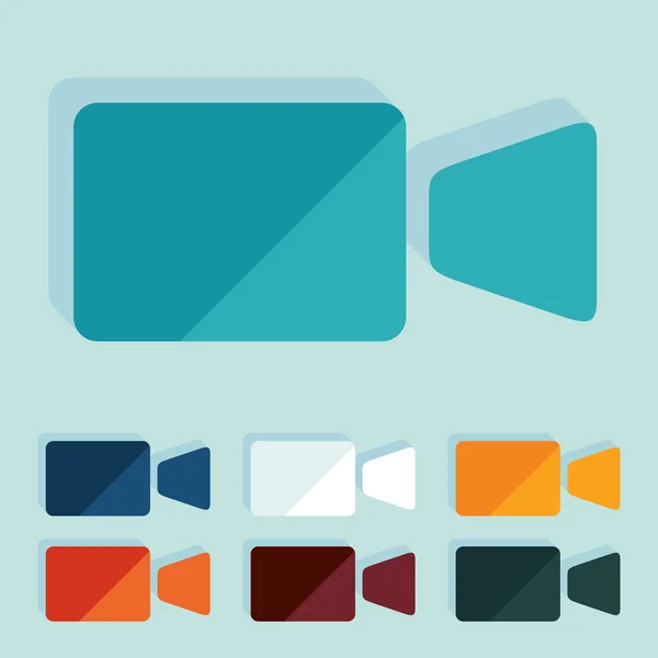 Diseño plano: video — Vector de stock