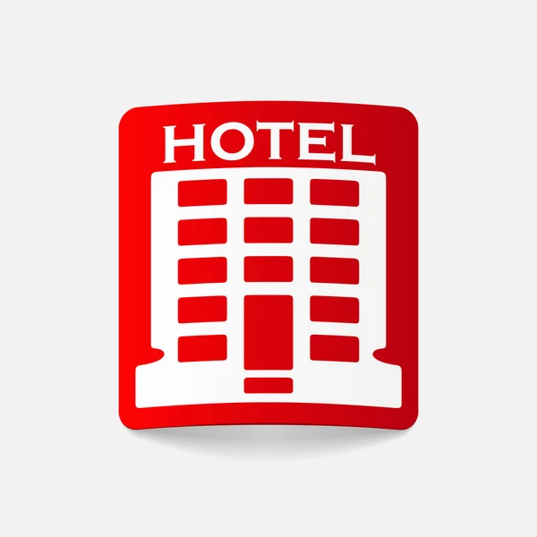 Realistický grafický prvek: hotel — Stockový vektor